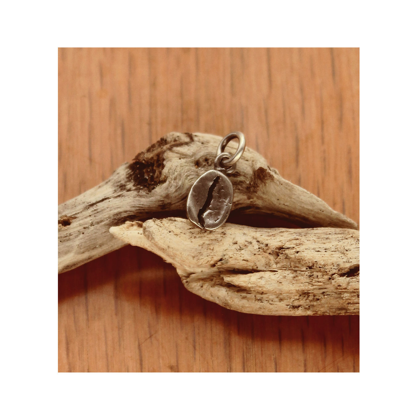 Grano de café - de plata -