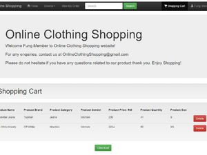 Cart Page - Desktop Version