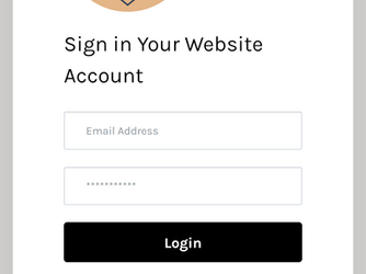 Login Page - Mobile Version