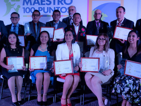 Ganadores de Maestro 100 Puntos y Directora 100 Puntos 2019
