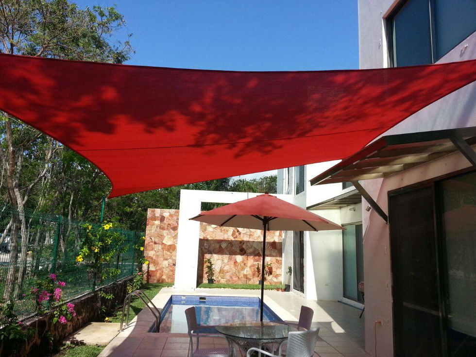 Velarias de malla sombra arquitectónica Cancún