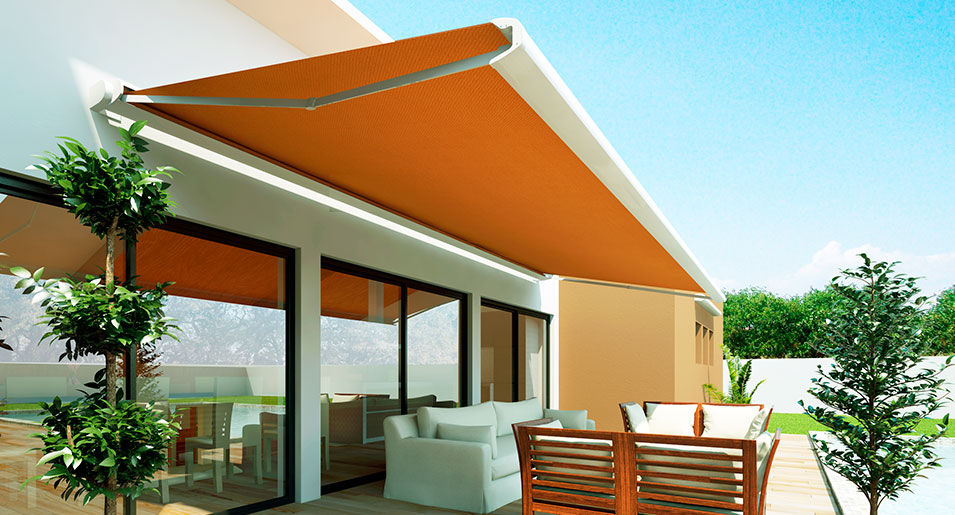 Toldo retractil / toldo brazo oculto Cancún, Playa del Carmen, Puerto Aventuras, Tulum.