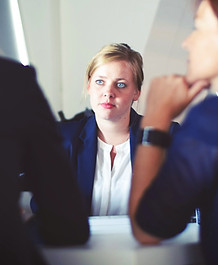 Woman in a meeting