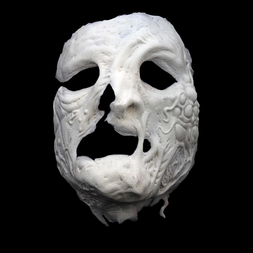 Thumbnail: Plague, full face, various diseases, disfigured, scarred, foam latex special effects prosthetic makeup appliance