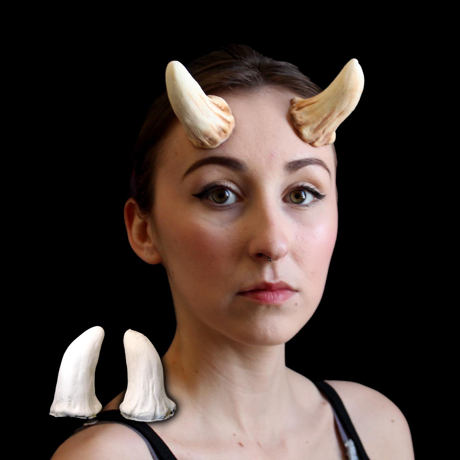 Bone Horns, foam latex special effects prosthetic makeup appliance