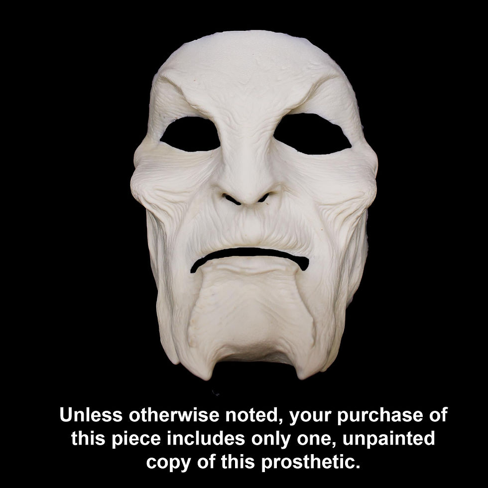 Thumbnail: Vijho-Hazhu, demon, devil, full face, foam latex special effects prosthetic makeup appliance