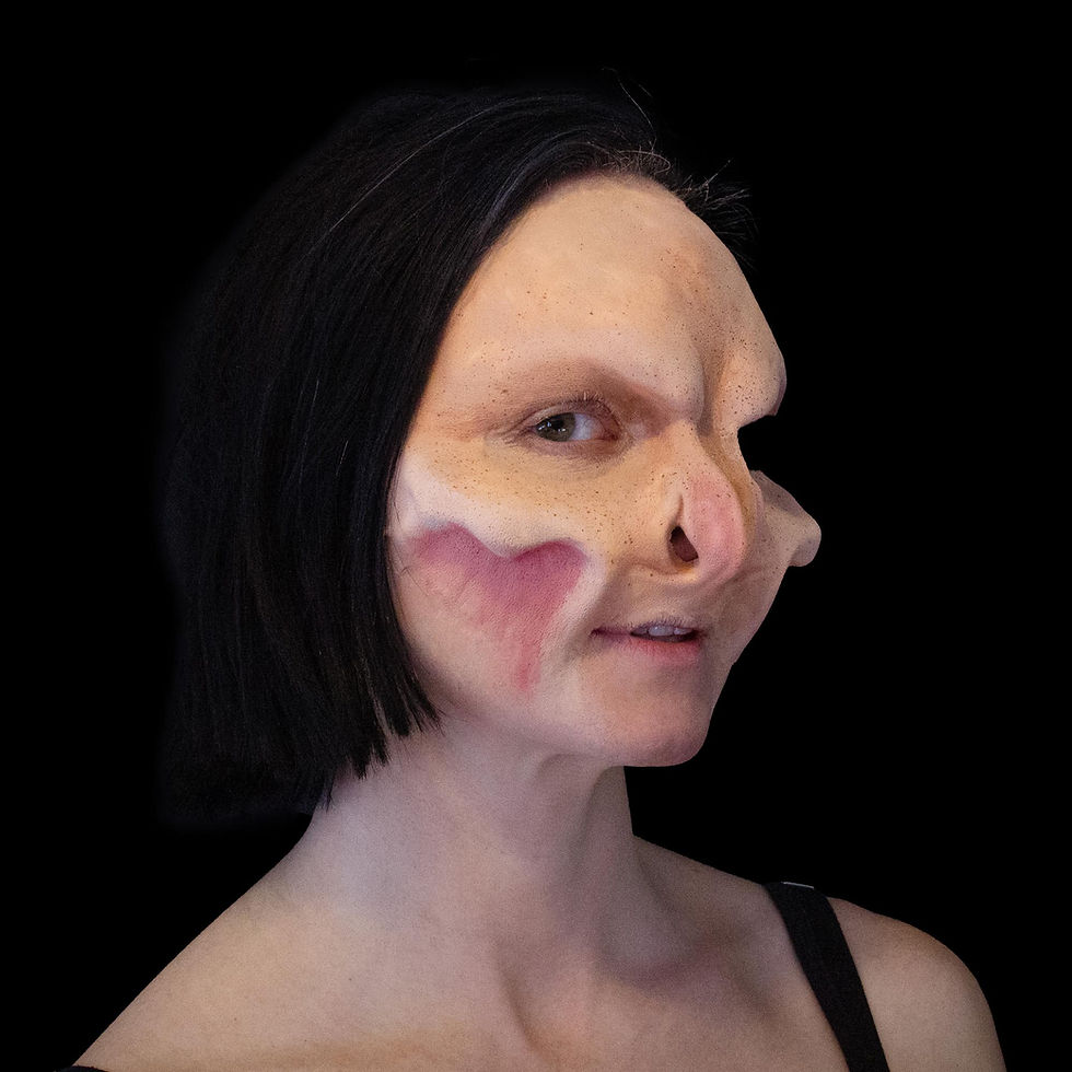 Velthmire Demon, partial face, foam latex special effects prosthetic makeup appliance