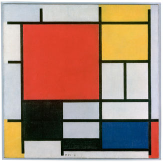 Análisis del cuadro "COMPOSICION CON ROJO, AMARILLO Y AZUL" de Piet Mondrian