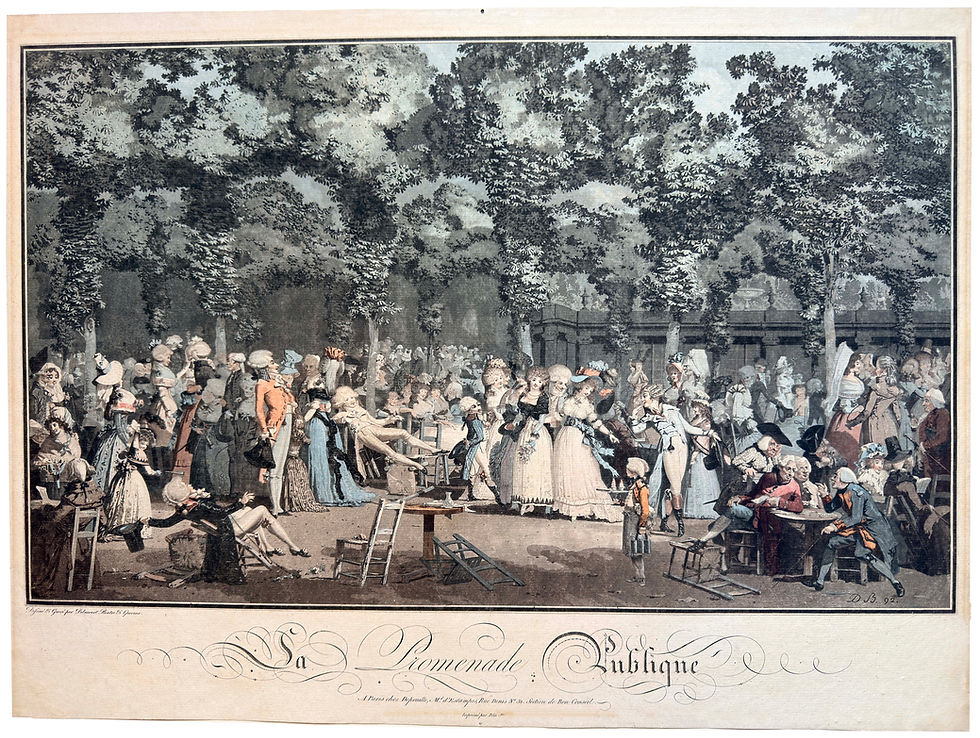 Philibert Louis DEBUCOURT: La Promenade Publique