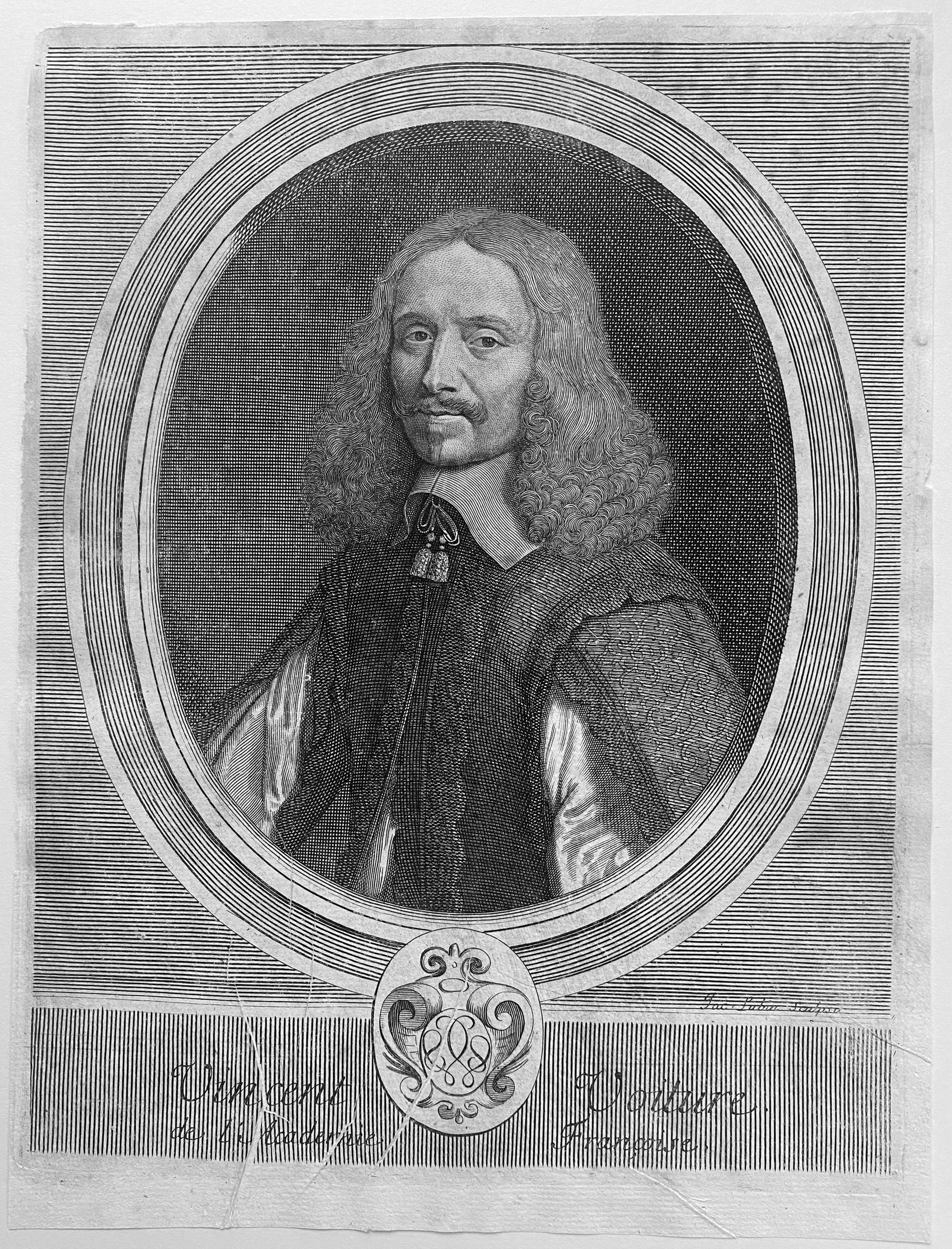 Jacques Lubin: Portrait of Vincent Voiture, c.1696