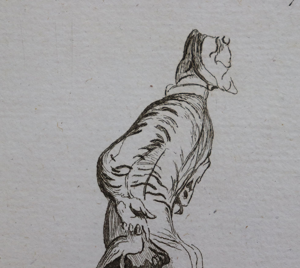 Thumbnail: Comte de Caylus after Watteau 'Suite de Figures': No.67  Le même Comédien