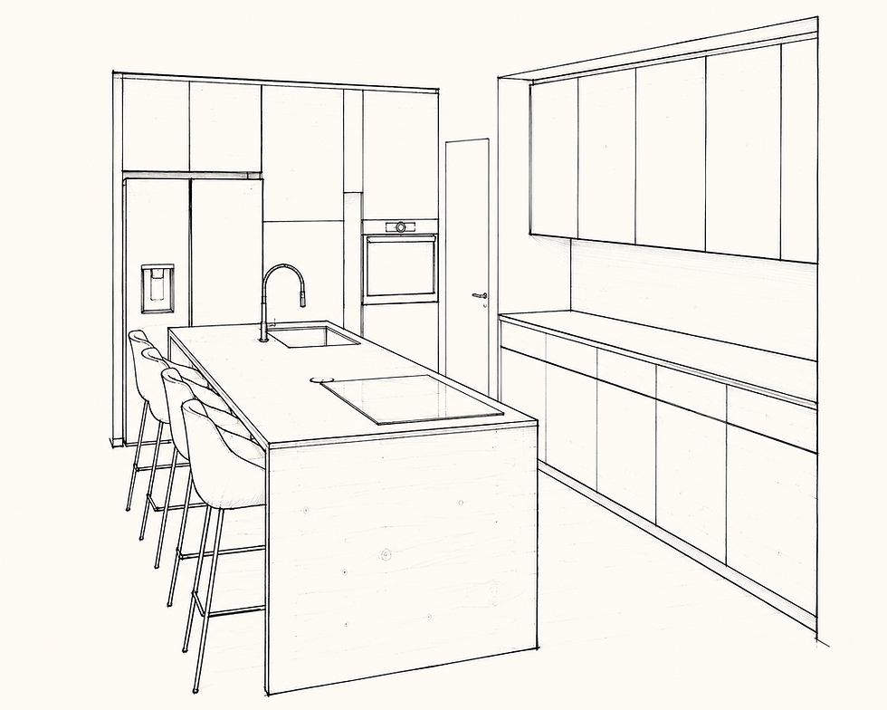 Sketch cucina Livio Ambrogio