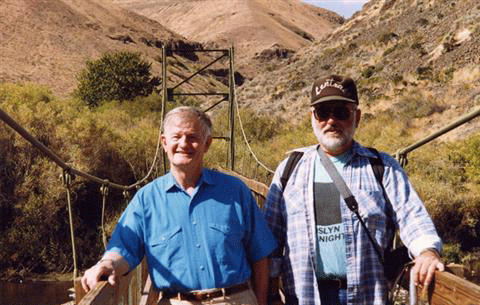 Barry with his Uncle Lynn Davidson - Fai