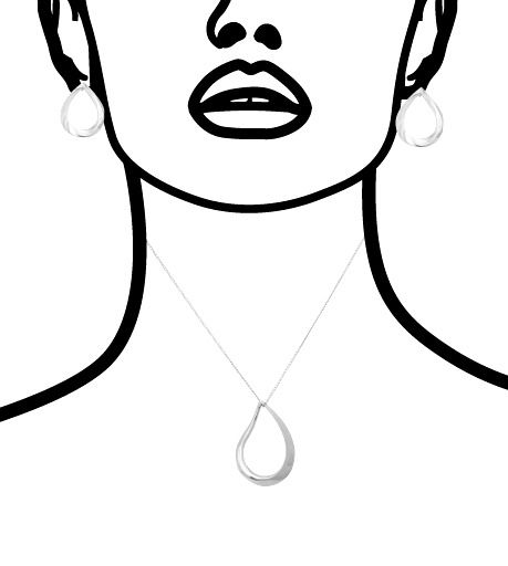 Miniatura: Nouveau Tear Drop Stud Earrings