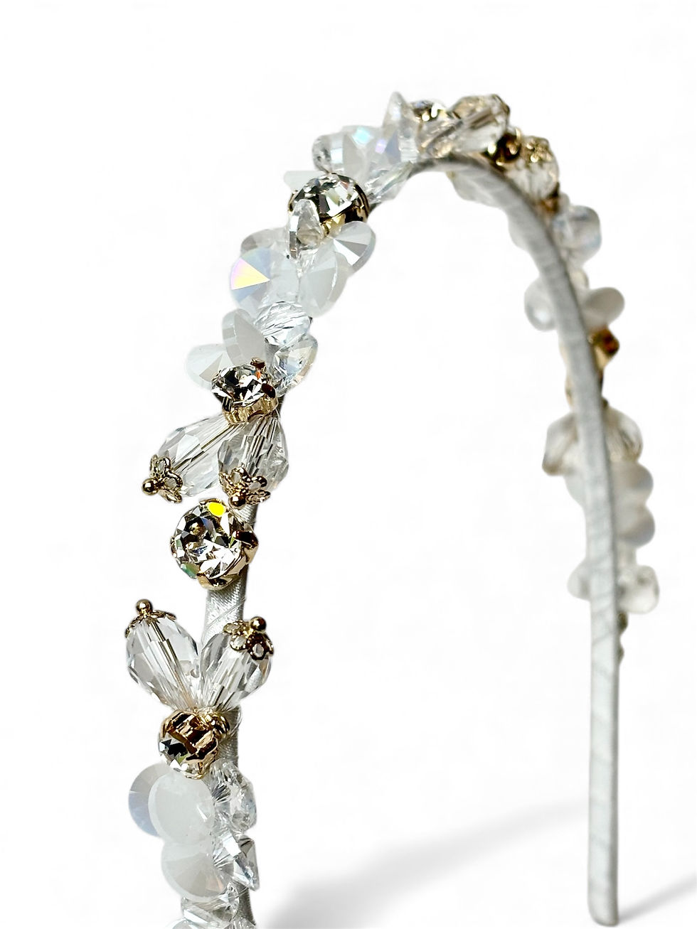 Thumbnail: Grace Swarovski Tear Drop Bead Tiara