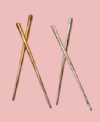 Belle Brushed Hair Sticks