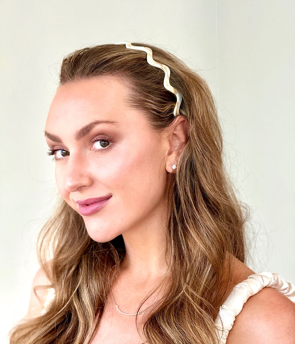 Thumbnail: Super Wavy Headband Italian Acetate