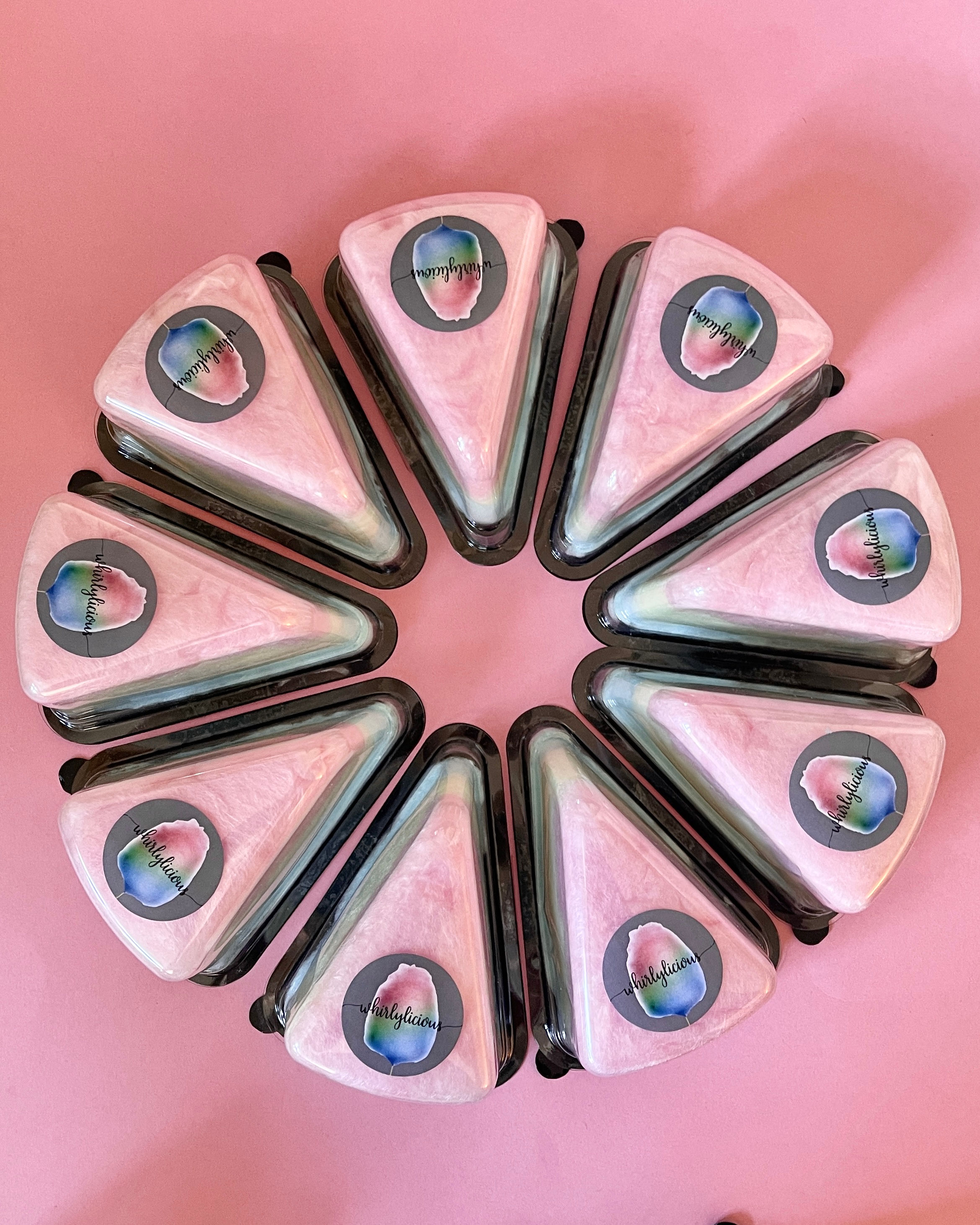 Candy Floss Cake Slices- Cotton Candy Party Favours