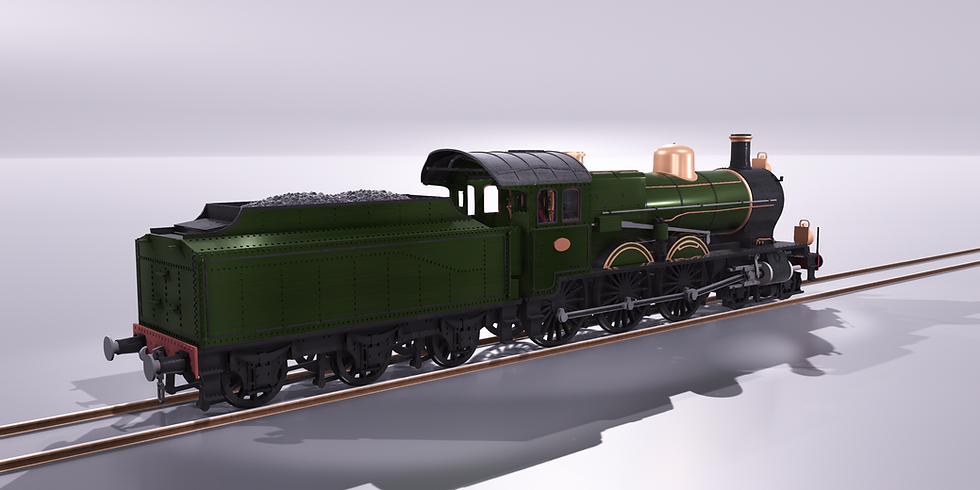 Thumbnail: 3700 Class Steam locomotive 3D print files