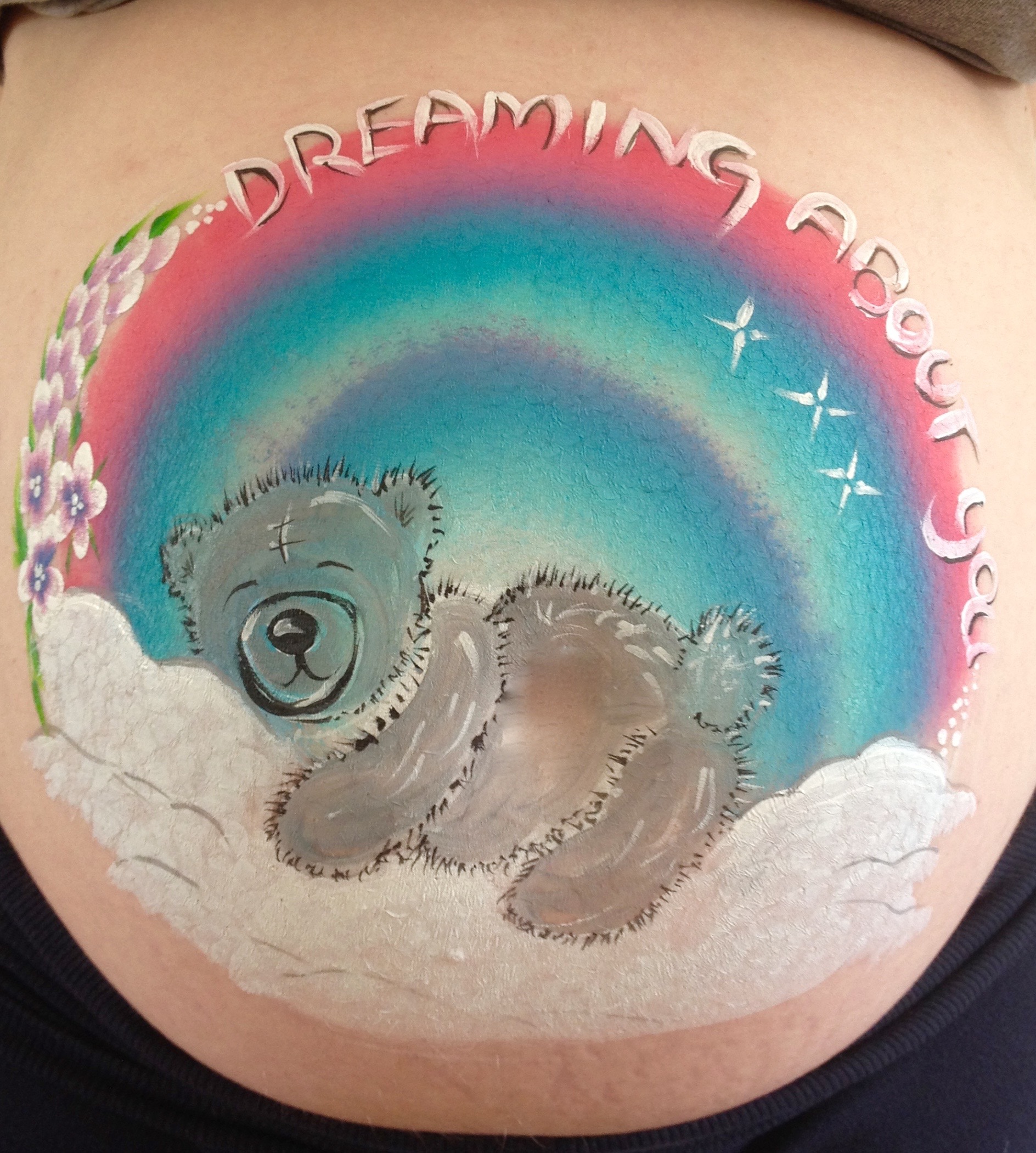 Teddy Bear Bump Painting