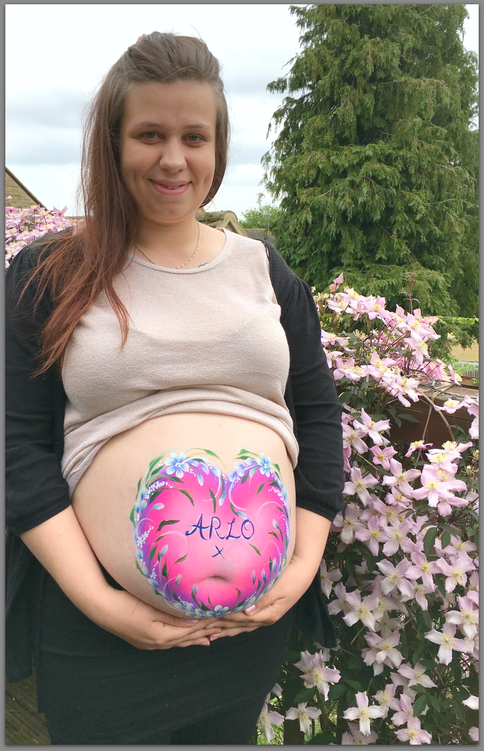 Heart Belly painting