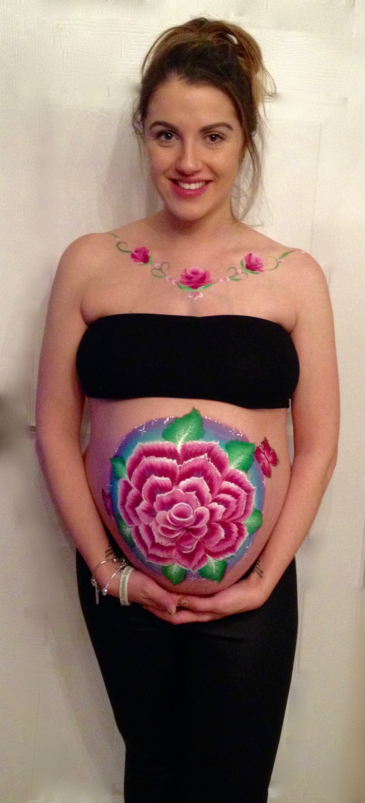 Rose bump painting