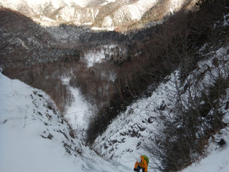 五色山北ルンゼ(アイスクライミング)