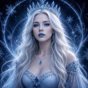 Ice Princess Amora from planet Larth of the fantasy series Tales of a Bounty Hunter