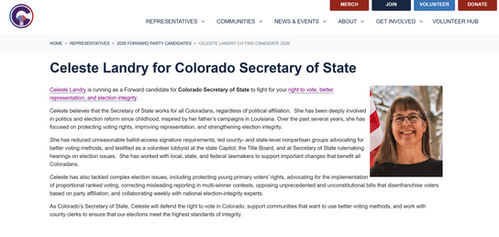 Celeste Landry for Colorado Secretary of State