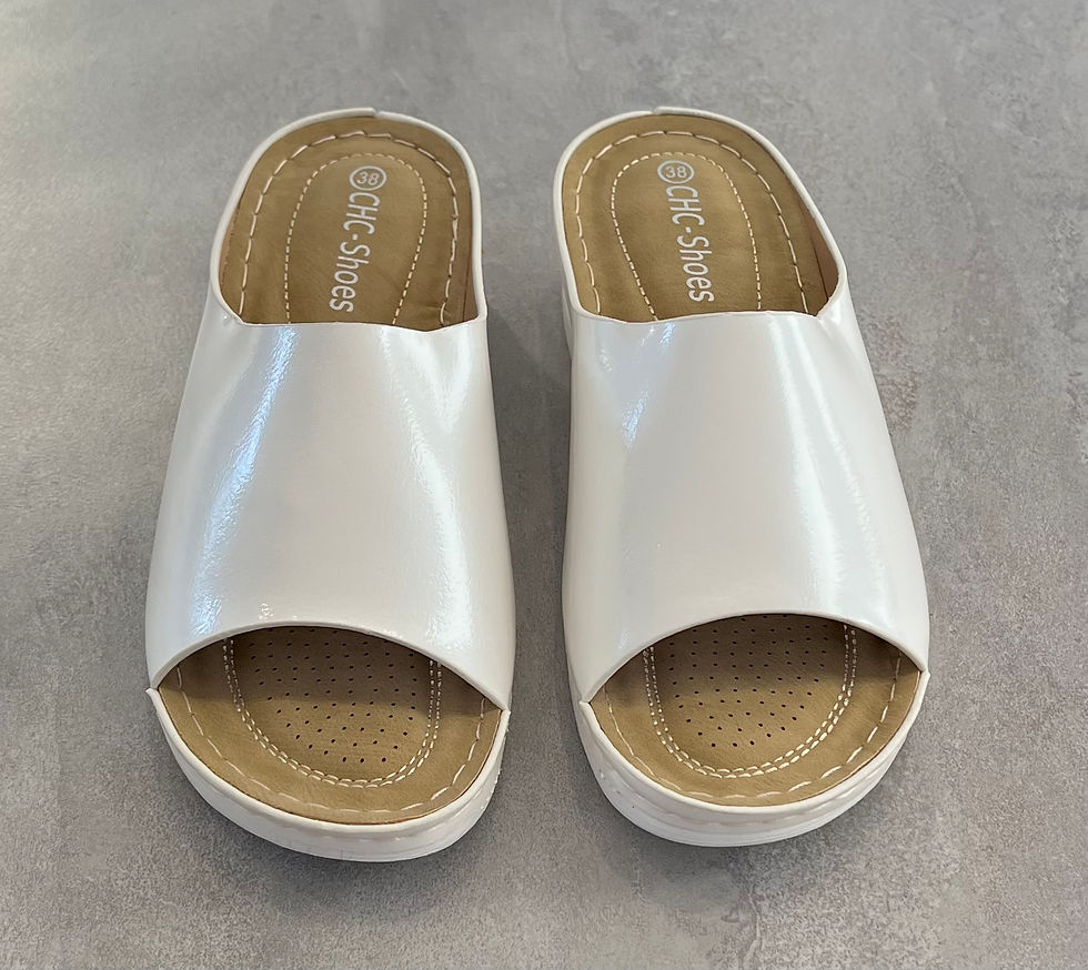 Thumbnail: Low Wedge Lightweight Comfy Sandals 