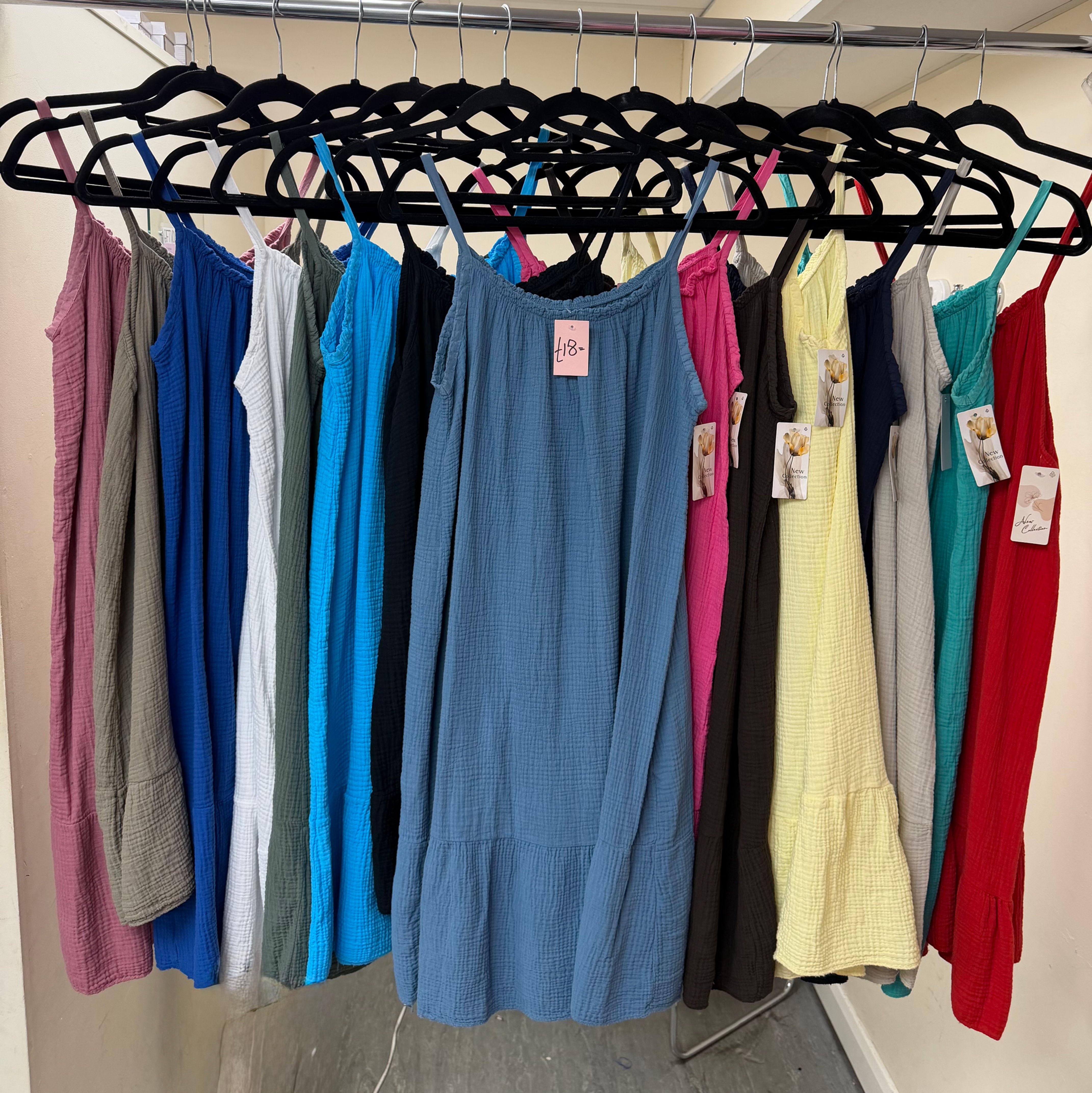 Cheesecloth Strappy Dress