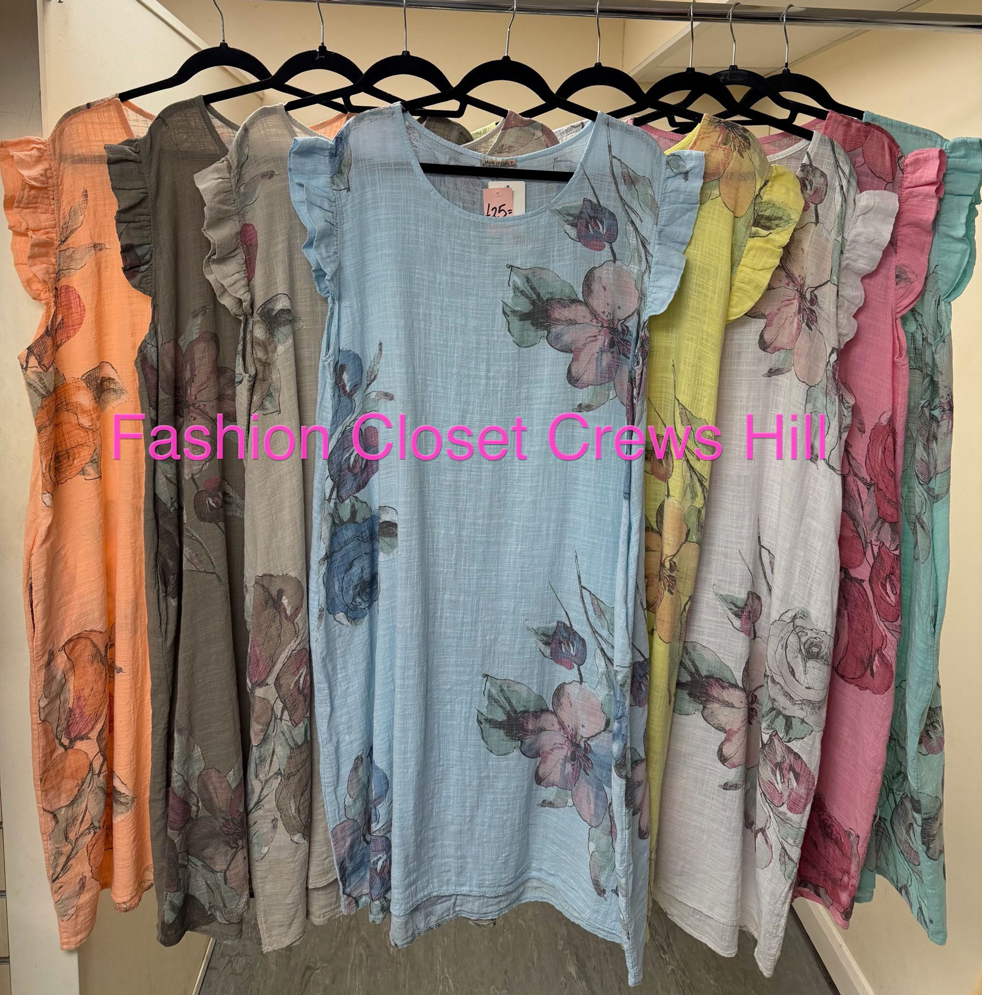 Ruffle Sleeve Floral Dress 