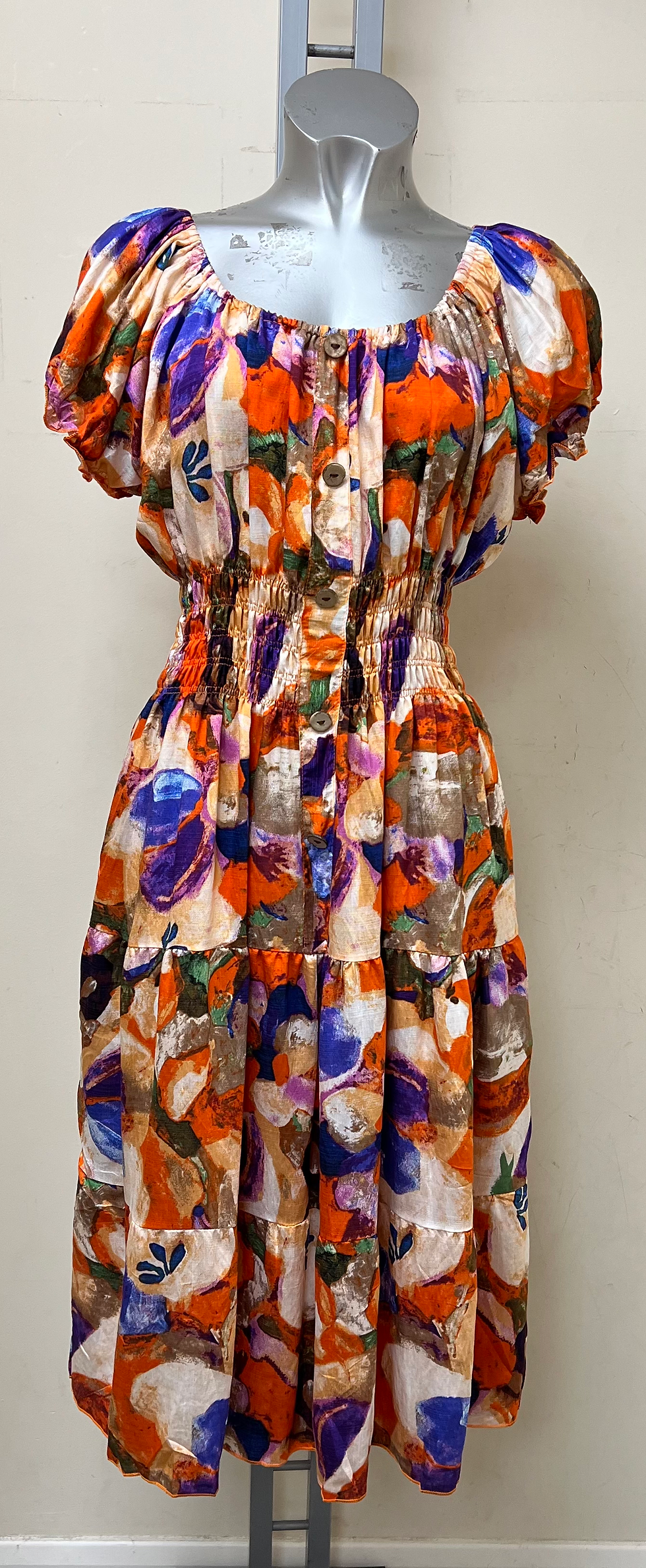 Thumbnail: Tropical Floral Gypsy Dress