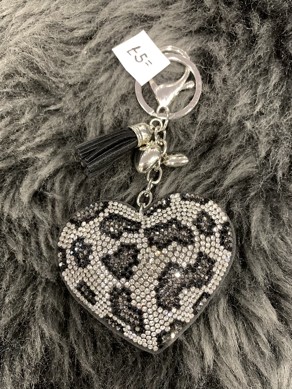 Thumbnail: Bling Heart Keyring /Bag Charm