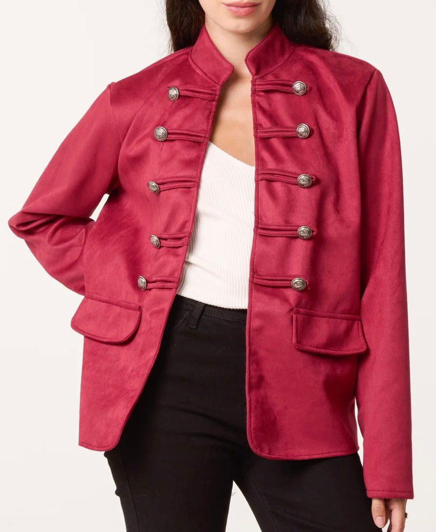 Thumbnail: Suedette Military Jacket 
