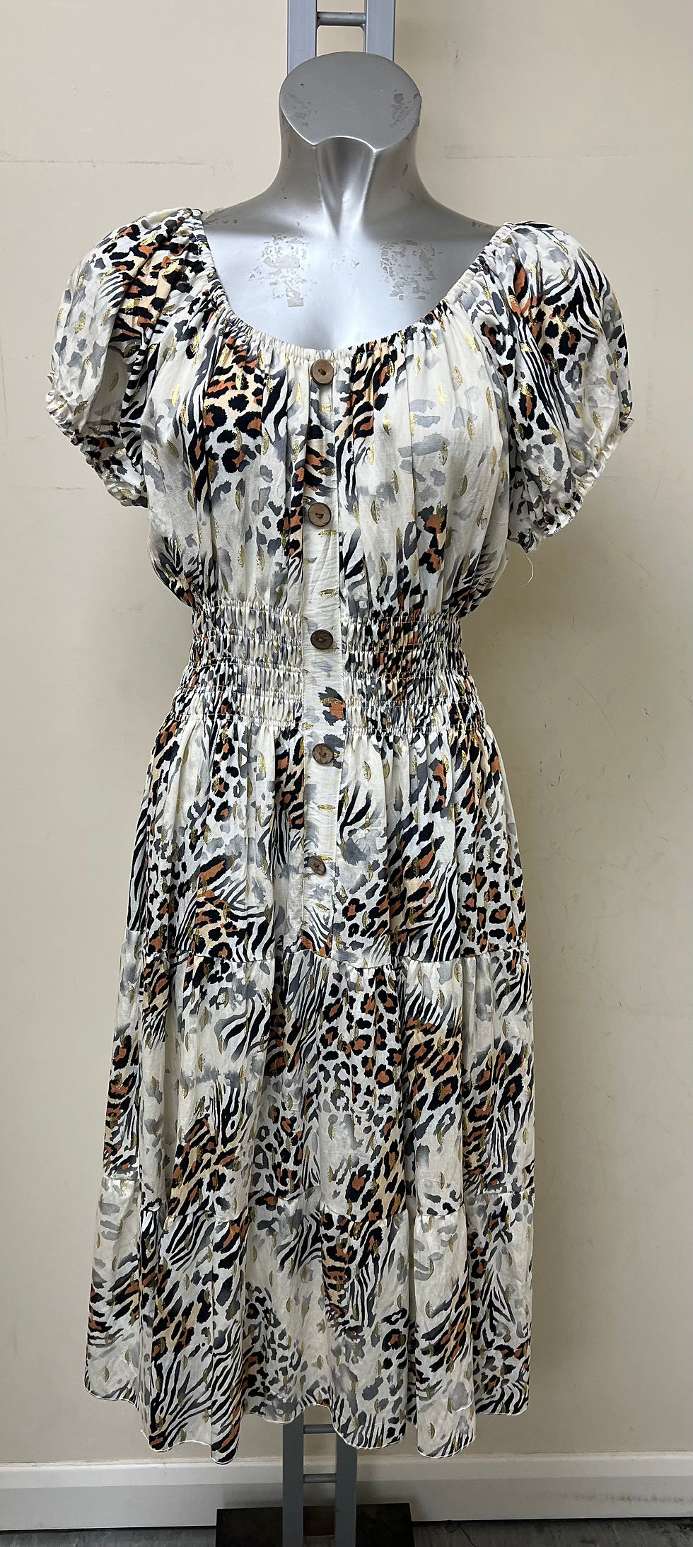 Thumbnail: Leopard Print Gypsy Dress