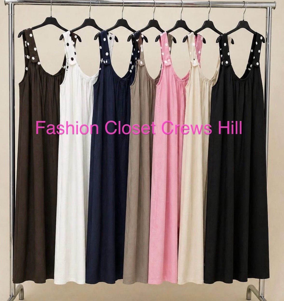 Spot Strap Wide Leg Jumpsuit