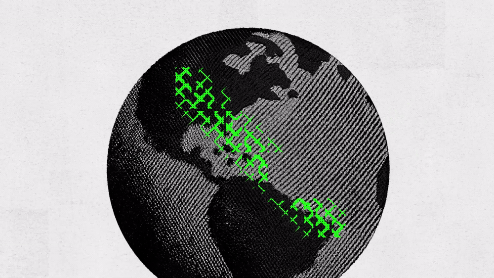 a globe and text over "eat like there's no tomorrow"