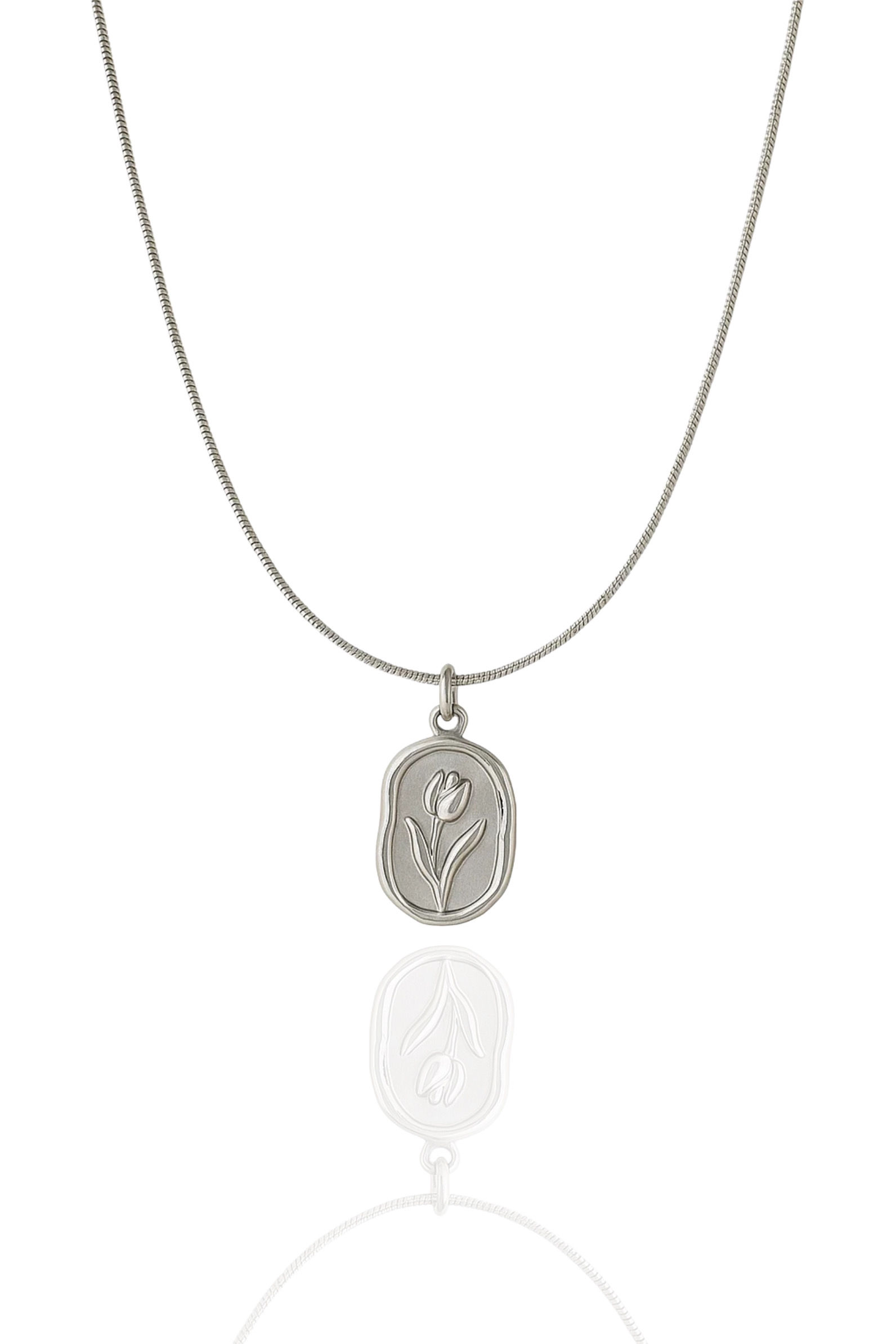 שרשרת חותם ורד | כסף