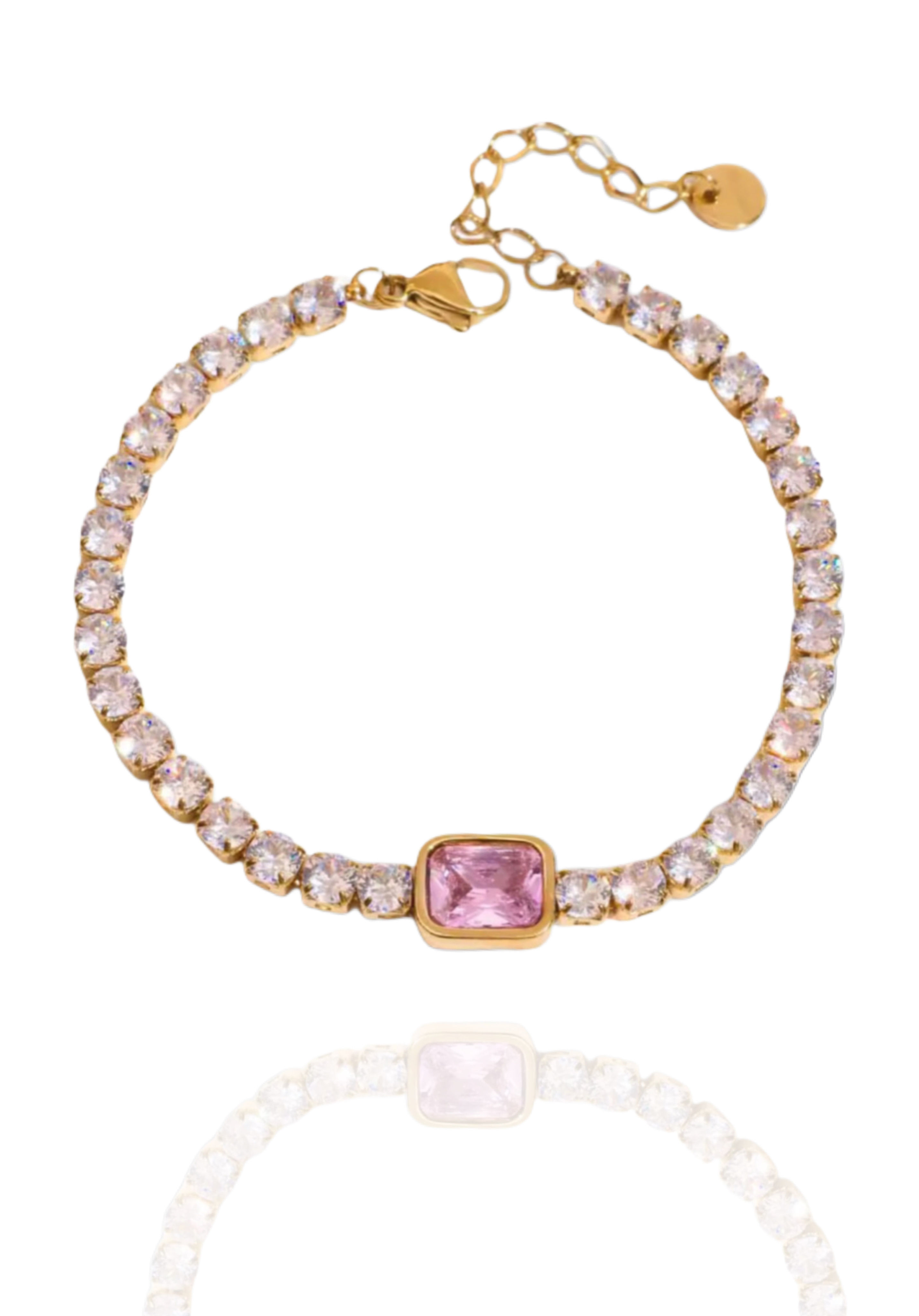 צמיד גורמט מלבן | זהב