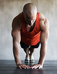 Man Doing Push-Ups