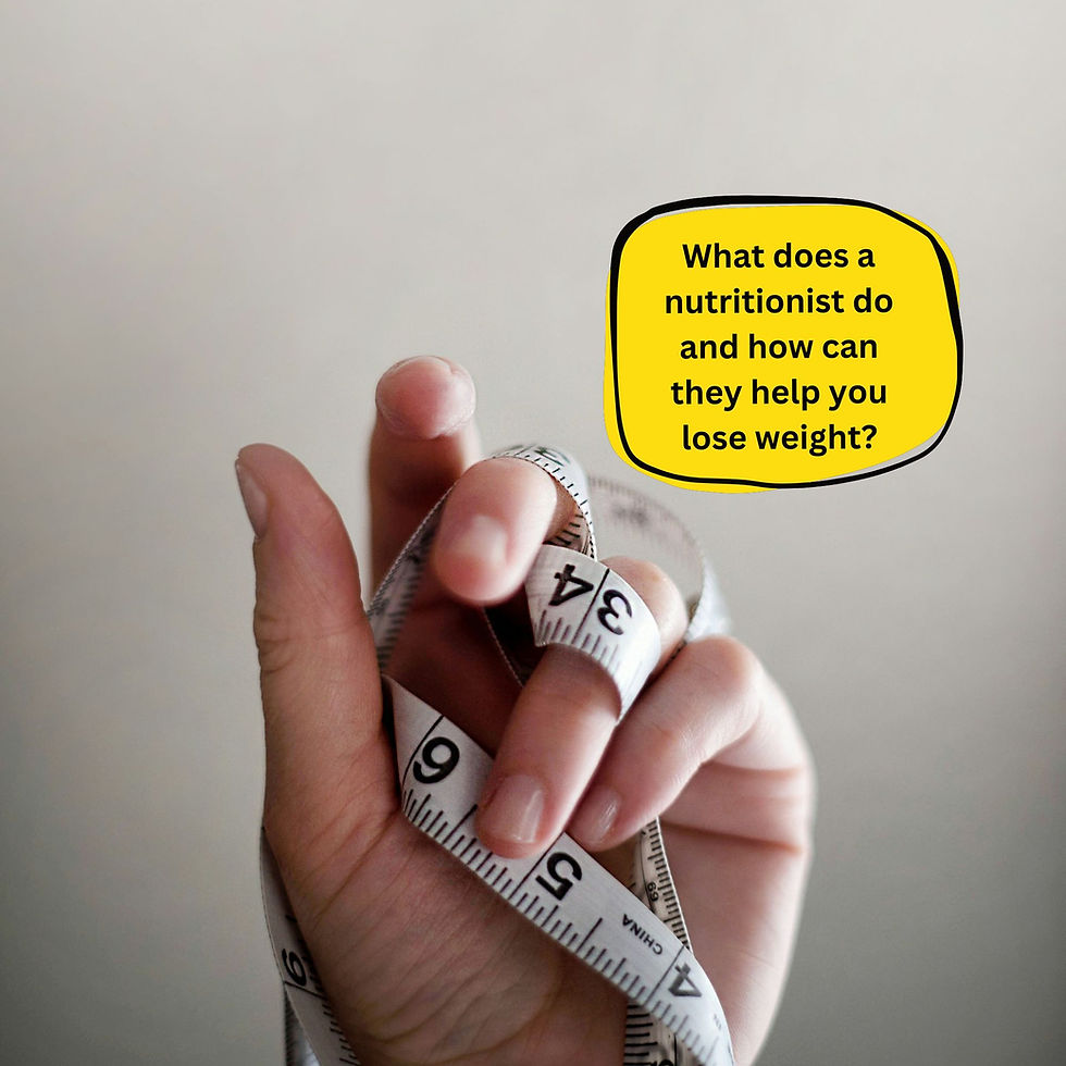 What does a nutritionist do and how can they help you lose weight?