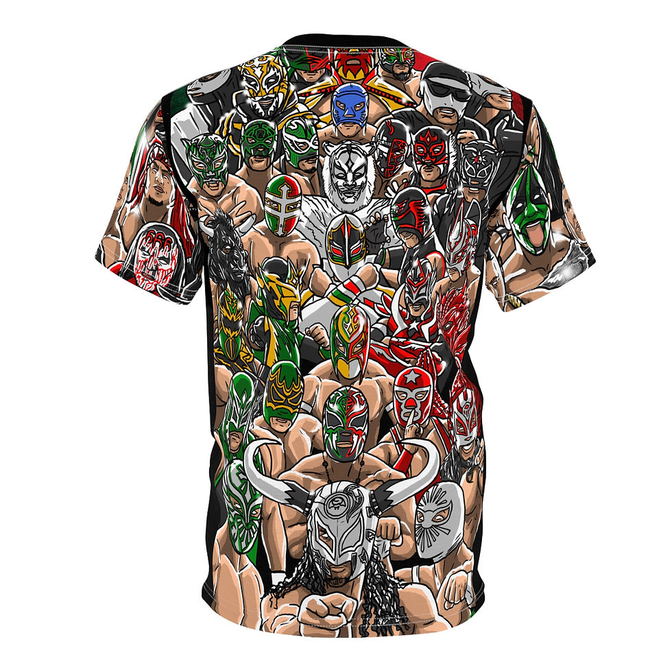Thumbnail: Luchador Wrestling Tee,Graphic T-Shirt, Unisex Cut & Sew Tee, For Wrestling Fans