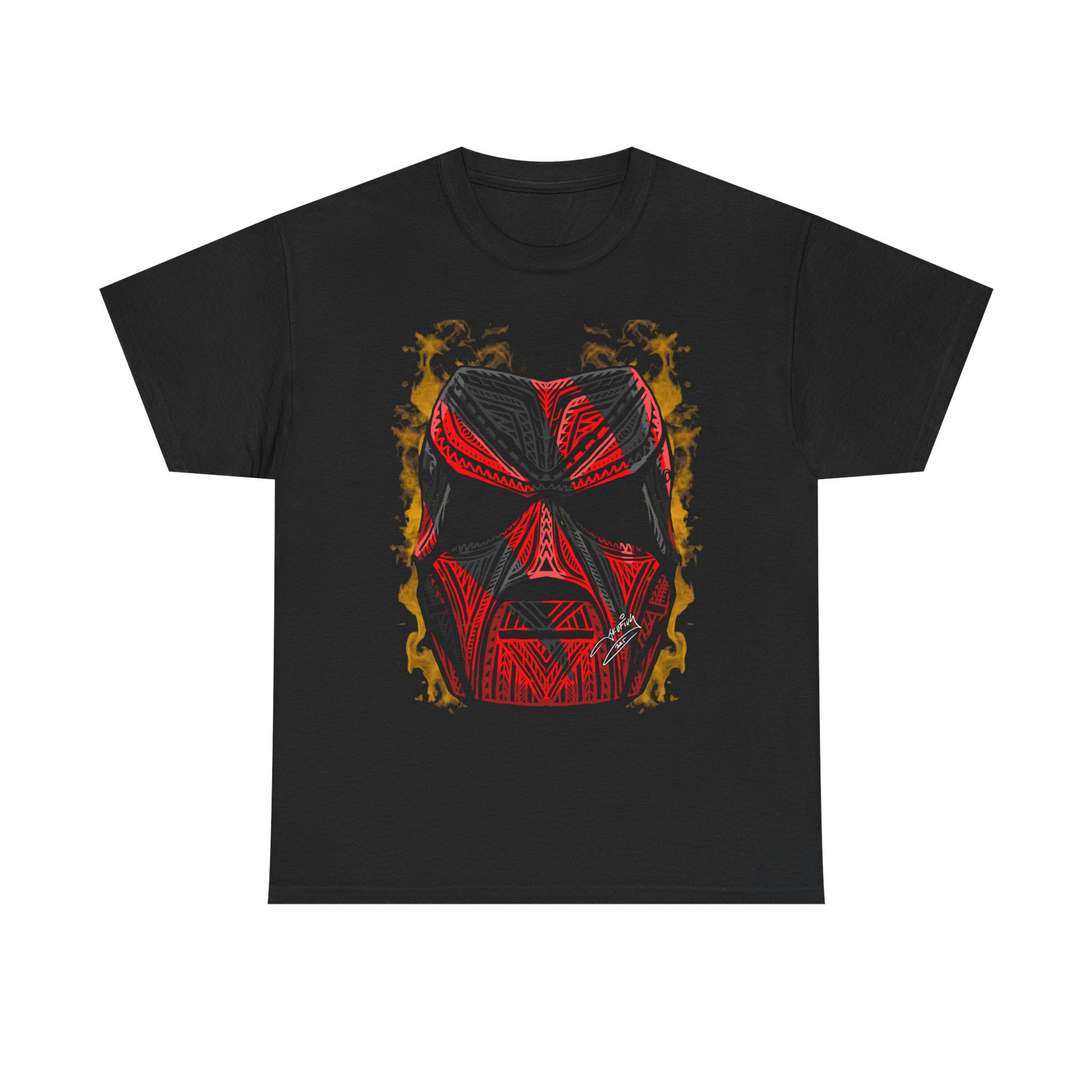 Red Oni Mask T-Shirt — Japanese Demon Mask Graphic Tee