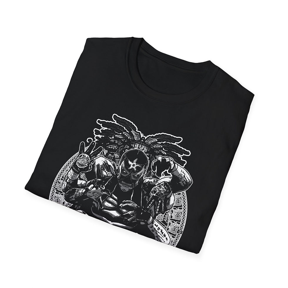 Thumbnail: Cero Miedo, Unique wrestling Tee, Lucha Libre Wear, Graphic Art T-Shirt,