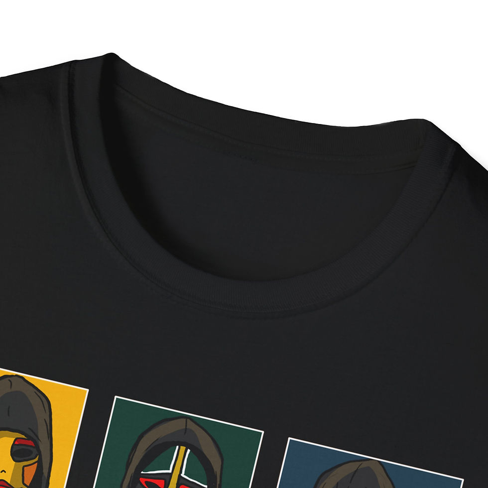 Thumbnail: 3 Ninja Graphic T-Shirt, Unisex Softstyle T-Shirt, Cool Ninja Apparel
