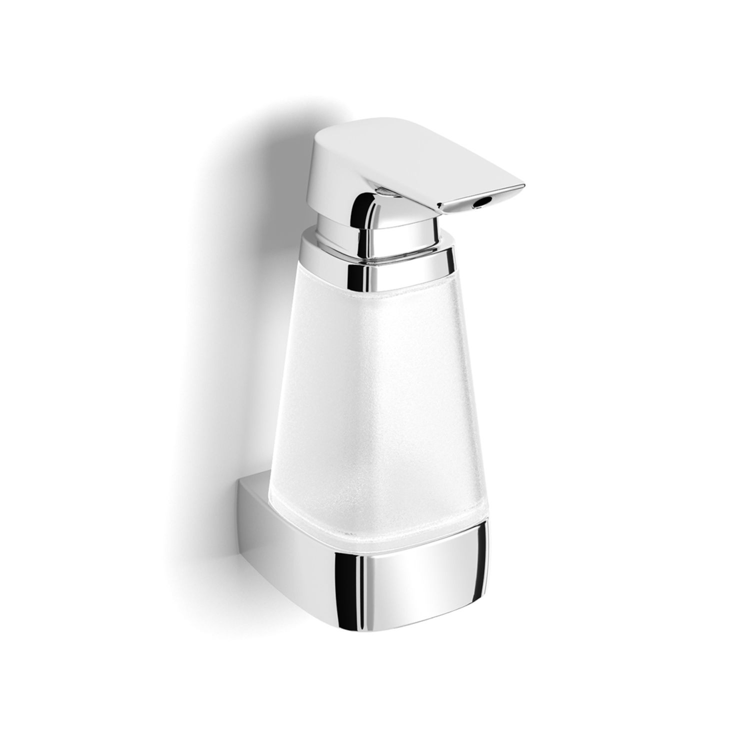 Flüssigseifespender vogue V5 mit Glas verchromt VIGOUR