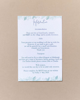 Forest Wedding Invitations