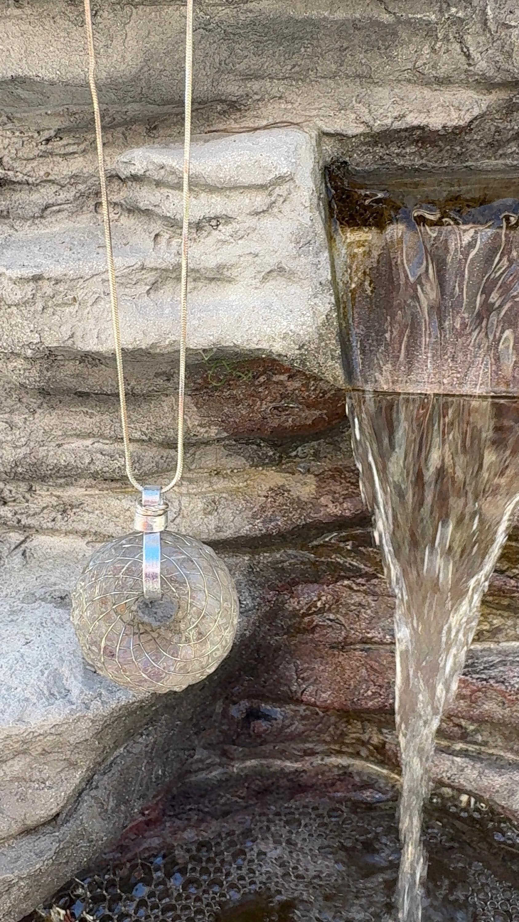 Purple Fluorite Monatomic Torus Pendant — image 1