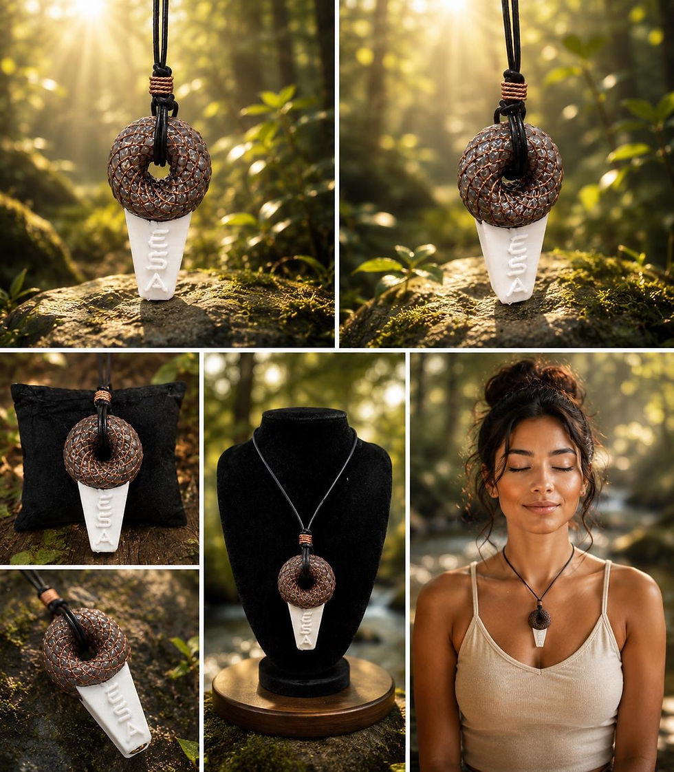 Thumbnail: Gaia Heart Prosperity Pendant — image 10